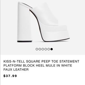 Brand new chunky heel mules